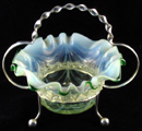 green rim with opal